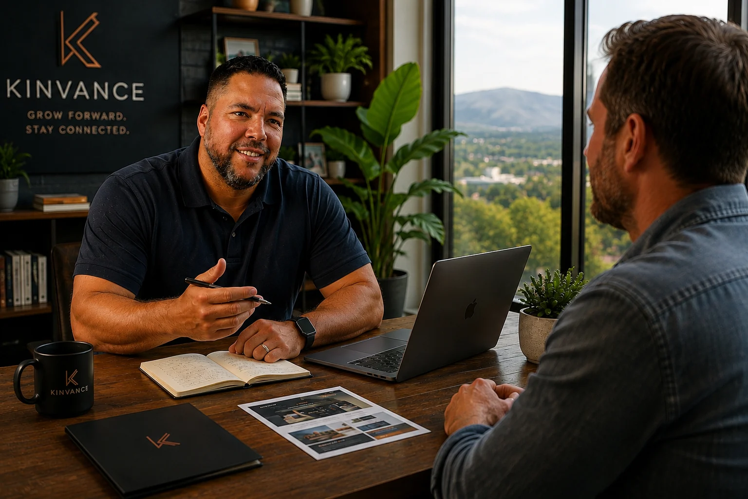 A collaborative Kinvance conversation with a local business owner.